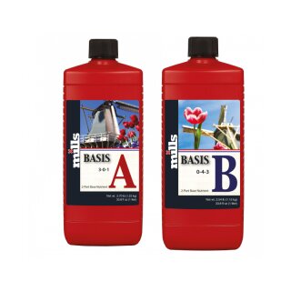 Mills Nutrients Basis A+B High Concentrated – Basisdünger 1L