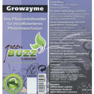 Green Buzz Nutrients Growzyme 1L